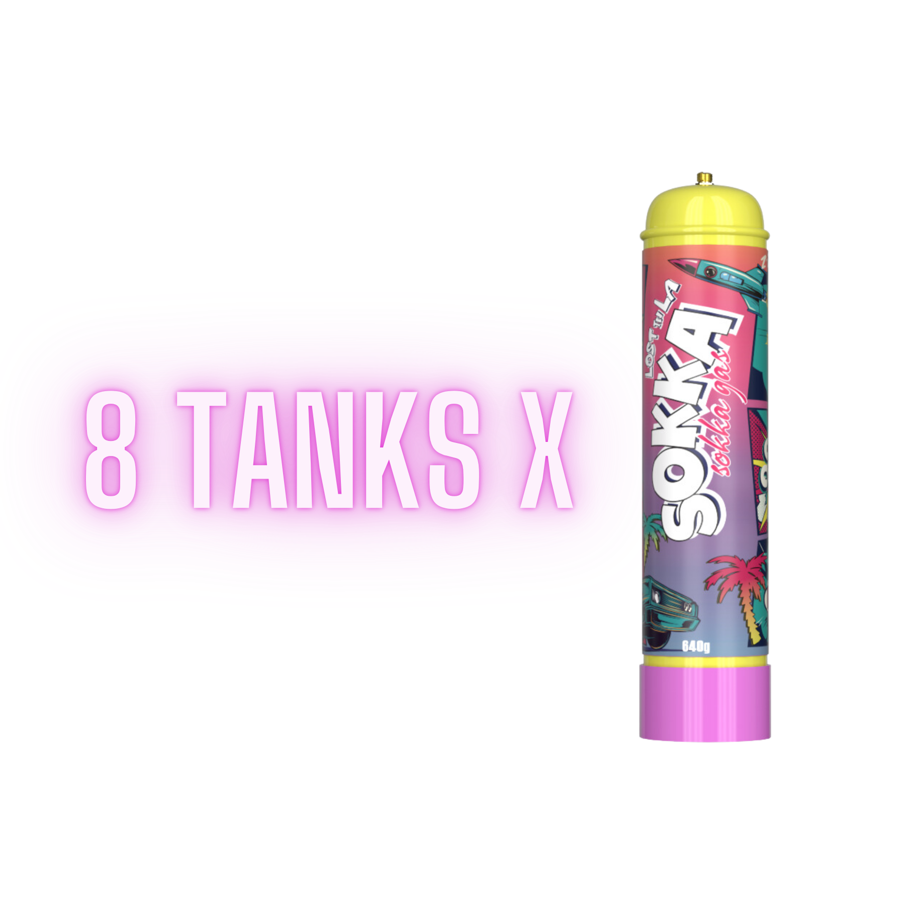 1.1L SOKKA Tank Cream Chargers With 640g of Food Grade N2O Nangs Melbourne