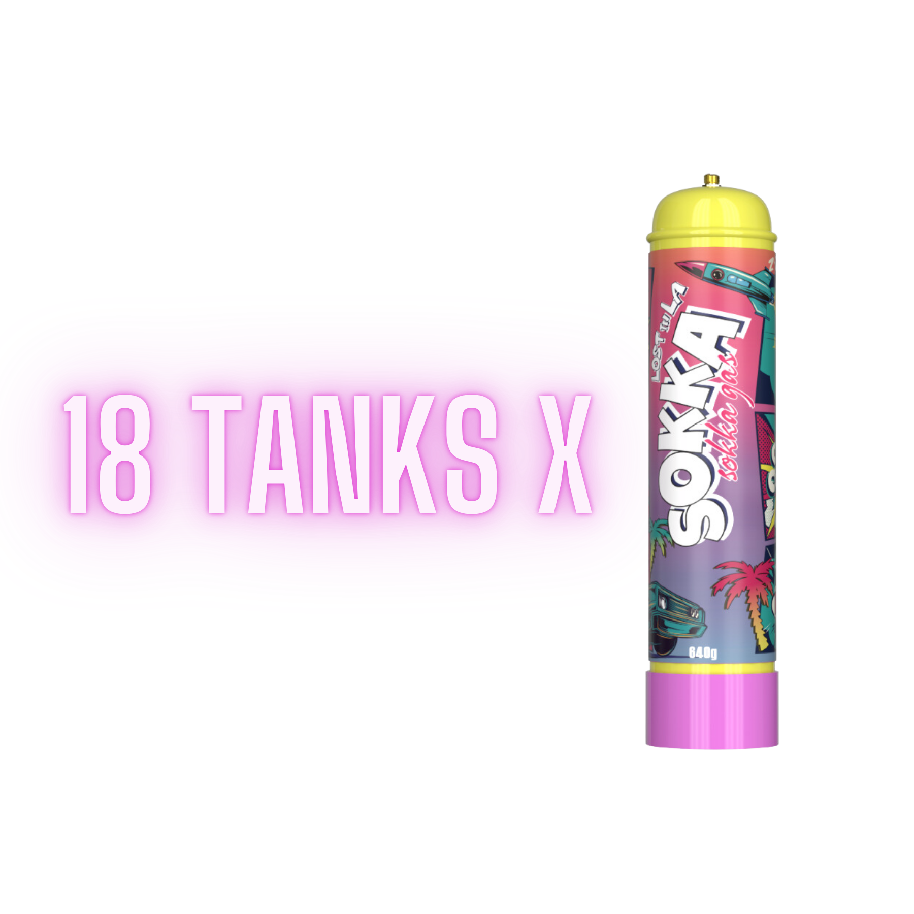 1.1L SOKKA Tank Cream Chargers With 640g of Food Grade N2O Nangs Melbourne